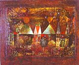 Paul Klee 1914 Paintings - Nocturnal Festivity by Paul Klee